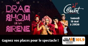 Gagnez vos places pour le spectacle «Le drag show de la sirène» au Théâtre à l’Ouest d’Auray !