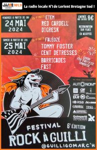 Venez découvrir la 6ème édition du Festi Rock à Guilligomarc’h le 24 et 25 Mai !