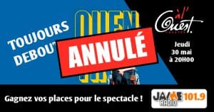 Le spectacle “Toujours debout” de Quentin Ratieuville au Théâtre à l’ouest d’Auray est annulé