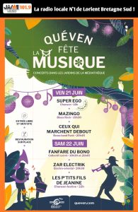 Quéven fête la musique les 21 et 22 juin !
