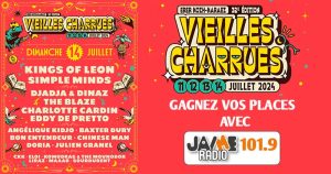 Gagnez vos places pour la journée du dimanche 14 juillet aux Vieilles Charrues 2024 à Carhaix !