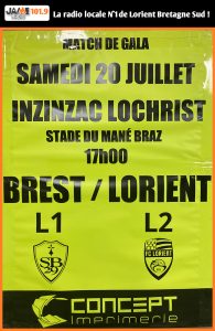 Match de gala à Inzinzac-Lochrist : FC Lorient vs Stade Brestois