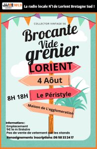 Attention, changement de lieu pour la brocante vide-grenier de Collector Vintage 56 le 4 août au Péristyle à Lorient !