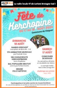 Fête à Kerchopine à Cléguer : Concours de boules, randonnée, et animations les 17 et 18 Août !