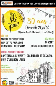 Venez fêter les 30 ans de la fête du blé au pain à Pont-Scorff !