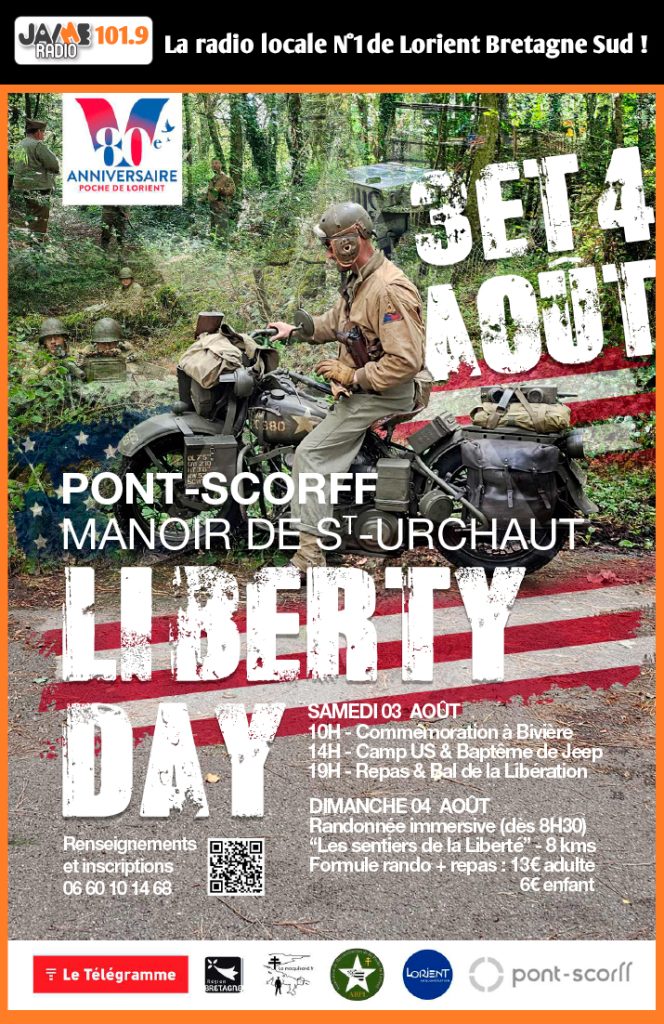 Participez à la 3ème Édition du Liberty Day à Pont-Scorff les 3 et 4 Août prochains
