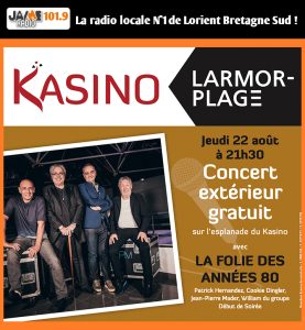 Concert gratuit spécial Années 80 au Kasino de Larmor-Plage