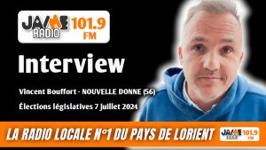 Élections Législatives 2024 - Interview de Vincent Bouffort - représentant Nouvelle Donne Morbihan