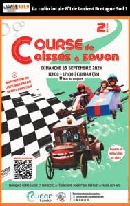 Rendez-vous à Caudan pour la 2ème Édition de la Course de caisses à savon le 15 Septembre 2024