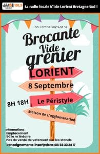 Retour de la brocante vide grenier dimanche 8 septembre au Péristyle à Lorient