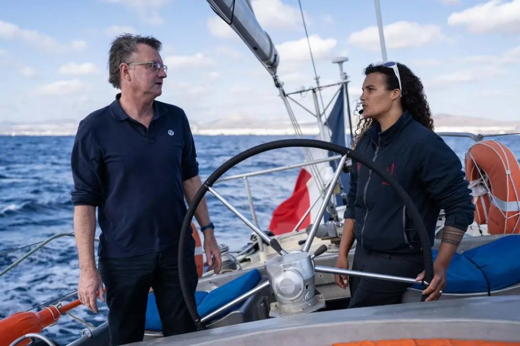 Hervé Laurent et Marie Tabarly