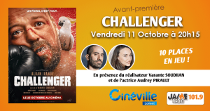 Gagnez vos places pour l’avant première du film “Challenger” au Cinéville de Lorient !