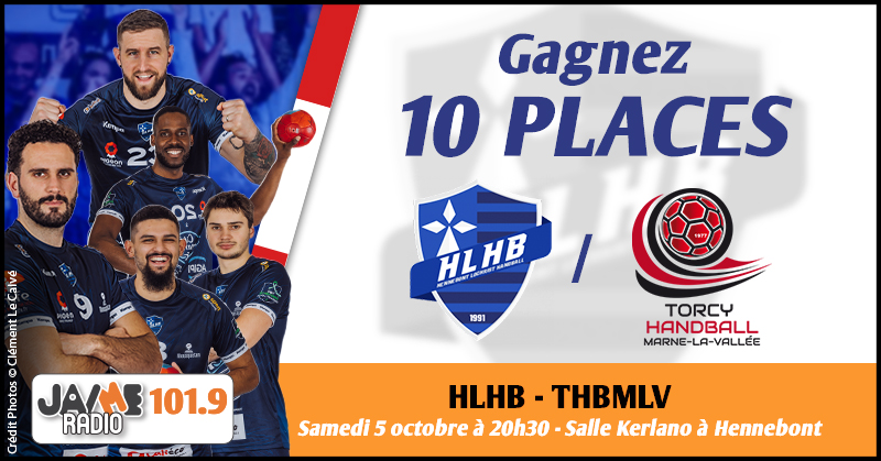Gagnez vos places pour le match entre le Hennebont Lochrist Handball et Torcy Handball Marne-La-Vallée !