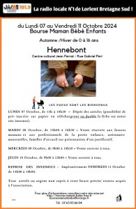 Bourse Maman Bébé à Hennebont