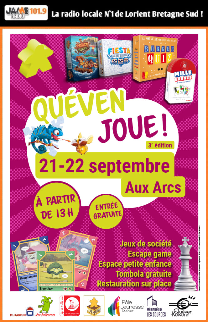 "Quéven Joue" le 21 et 22 septembre aux Arcs