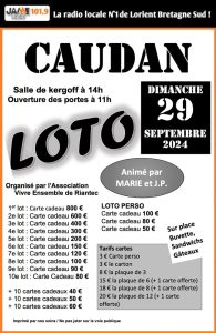L'association Vivre Ensemble vous invite à son grand loto à Caudan