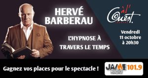 Gagnez vos places pour le spectacle d’Hervé Barberau au Théâtre à l’Ouest d’Auray !