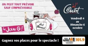 Gagnez vos places pour le spectacle “Le Jour G” au Théâtre à l’Ouest d’Auray !
