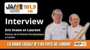 VIDEO : Interview Éric Evano et Laurent porteurs de la flamme paralympique à Lorient