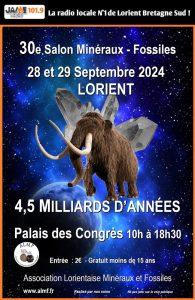 30ème Salon Minéralogique et fossiles au Palais des Congrès