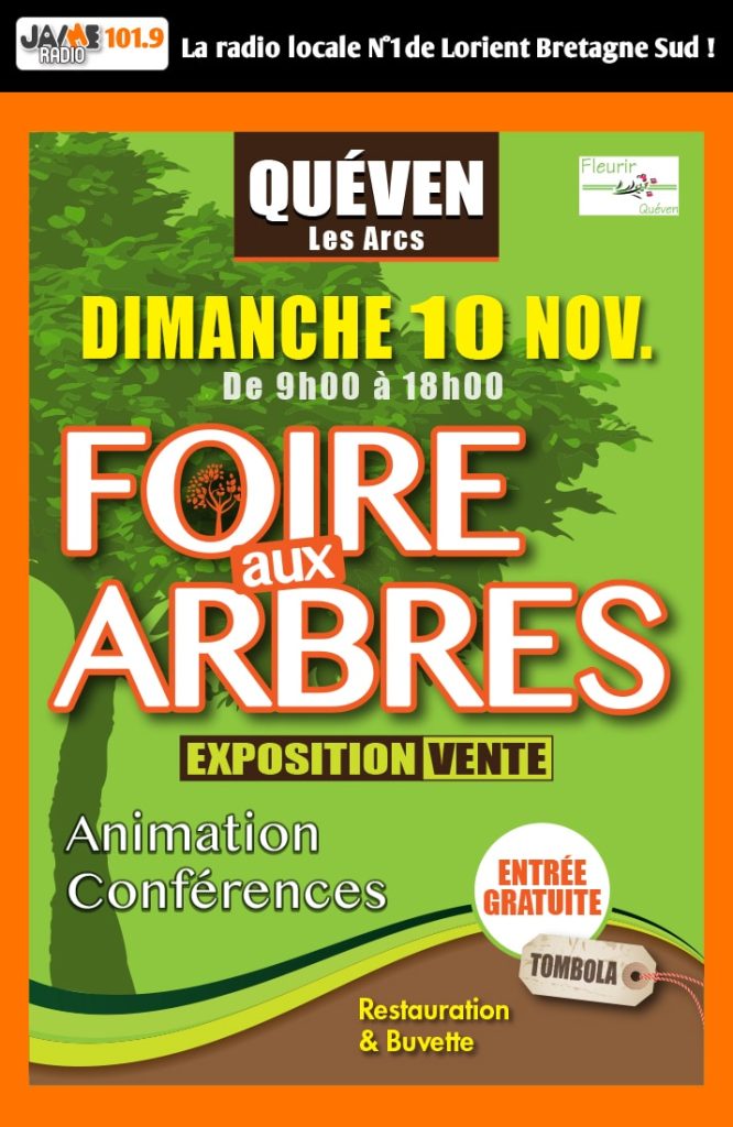 Fleurir Quéven, organise la Foire aux plantes aux Arcs de Quéven le dimanche 10 novembre