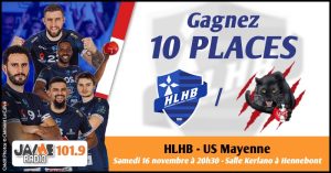 Gagnez vos places pour le match entre le Hennebont Lochrist Handball et Union Sud Mayenne Handball !