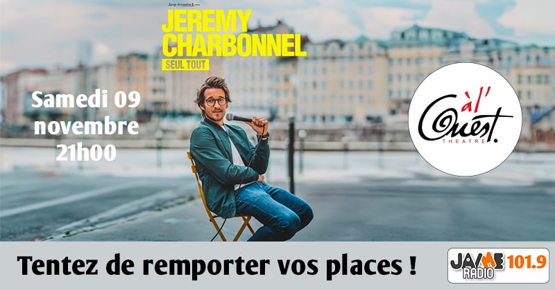 Gagnez vos places pour le spectacle “Seul tout” de Jérémy Charbonnel au Théâtre à l’Ouest d’Auray !