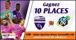 Gagnez vos places pour le match entre Lanester Handball et l’Union Sportive Dreux-Vernouillet HB !