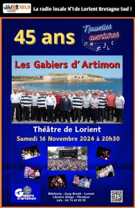 45 ans des Gabiers d'Artimon au Théâtre de Lorient