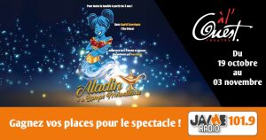 Gagnez vos places pour le spectacle Aladin et la lampe merveilleuse au Théâtre à l’Ouest d’Auray !