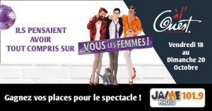 Gagnez vos places pour le spectacle «Vous les femmes» au Théâtre à l’Ouest d’Auray !