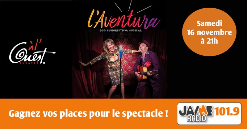 Gagnez vos places pour le spectacle “L’aventura” au Théâtre à l’Ouest d’Auray !