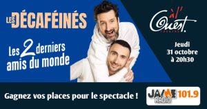 Gagnez vos places pour le spectacle “Les 2 derniers amis du monde” signé Les Décaféinés au Théâtre à l’Ouest d’Auray !
