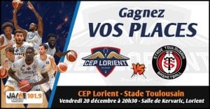 Gagnez vos places pour le match du CEP Lorient face au stade toulousain Basketball !