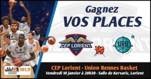 Gagnez vos places pour le match du CEP Lorient Breizh Basket face à l’Union Rennes Basket !
