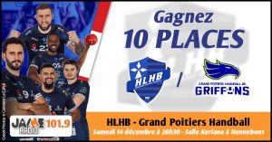 Gagnez vos places pour le match entre le Hennebont Lochrist Handball et Grand Poitiers Handball !