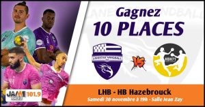 Gagnez vos places pour le match entre Lanester Handball et HB Hazebrouck !