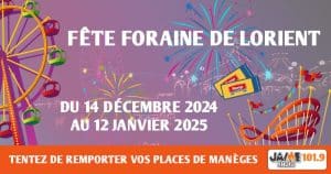 Gagnez vos places de manège à la fête foraine de Lorient avec JAIME Radio !