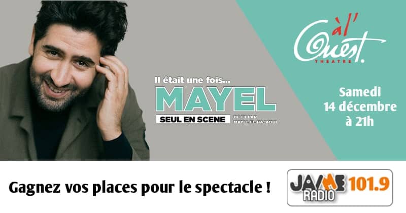 Gagnez vos places pour le spectacle de Mayel Elhajaoui au Théâtre à l’Ouest d’Auray !