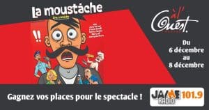 Gagnez vos places pour le spectacle “La moustache” au Théâtre à l’Ouest d’Auray !