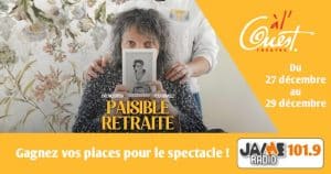 Gagnez vos places pour le spectacle “Paisible retraite” au Théâtre à l’Ouest d’Auray !