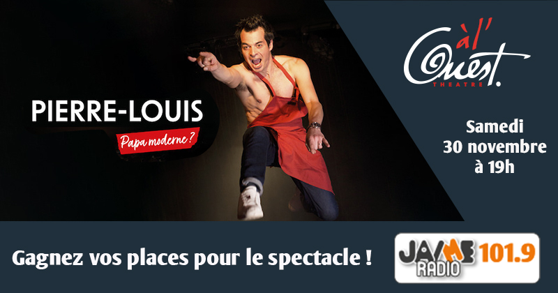 Gagnez vos places pour voir le spectacle de Pierre-Louis au Théâtre à l’Ouest d’Auray !
