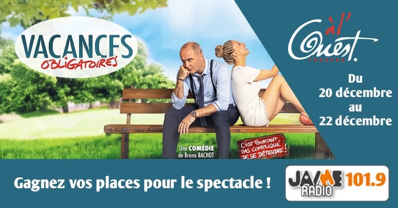 Gagnez vos places pour le spectacle Vacances obligatoires au Théâtre à l’Ouest d’Auray !