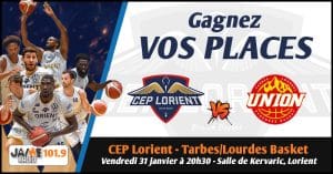 Gagnez vos places pour le match du CEP Lorient Breizh Basket face à l’Union Tarbes-Lourdes Pyrénées Basket !