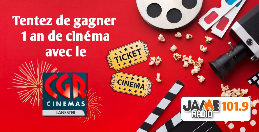 Gagnez 1 an de cinéma au Méga CGR de Lanester !