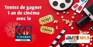 Gagnez 1 an de cinéma au Méga CGR de Lanester !