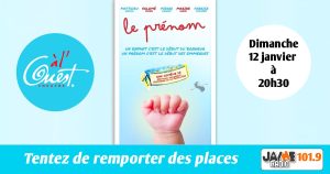 Gagnez vos places pour le spectacle “Le prénom” au Théâtre à l’Ouest d’Auray !