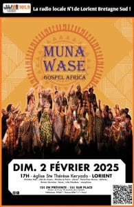 Gospel Africa par la chorale Muna Wase dimanche 2 février à Lorient