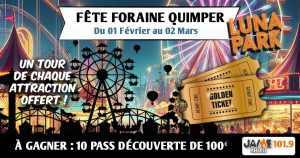 Gagnez vos pass découverte pour la fête foraine de Quimper d’une valeur de 100 euros !