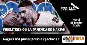 Gagnez vos places pour le spectacle “Fidélité(s), ou la panenka de Hakimi” au théâtre de Lorient !